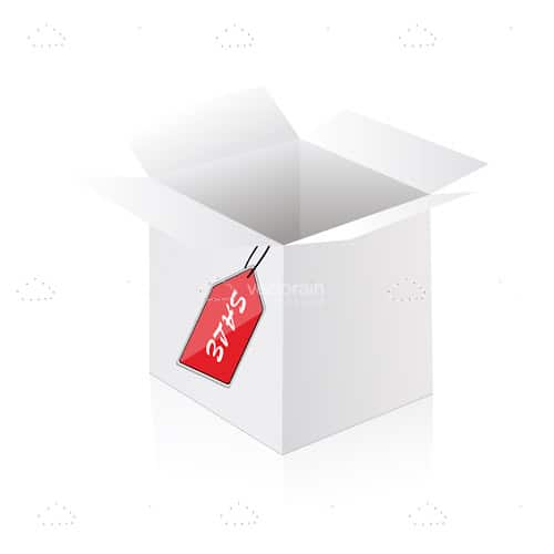 Box with Sale Tag
